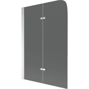 Sprchová zástena na vaňu MEXEN FELIX dvojkrídlová, šedé sklo, 100x140 cm vyobraziť