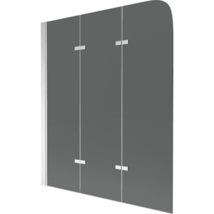 Sprchová zástena na vaňu MEXEN FELIX trojkrídla, šedé sklo, 120x140 cm vyobraziť