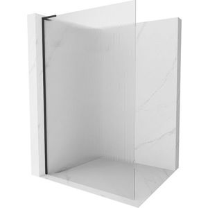 MEXEN/S - Kioto L Sprchová zástena WALK-IN 70 x 200, prúžky, čierna 800-070-103-70-09 vyobraziť