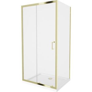 MEXEN/S - Apia Sprchovací kút 120x70, transparent, zlato + vanička so sifónom 840-120-070-50-00-4010G vyobraziť