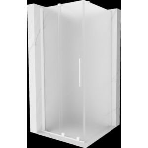 MEXEN/S - Velár sprchovací kút, posuvné dvere 110 x 110, dekor, biela 871-110-110-31-20 vyobraziť