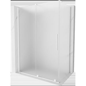 MEXEN/S - Velár sprchovací kút, posuvné dvere 130 x 70, dekor, biela 871-130-070-31-20 vyobraziť
