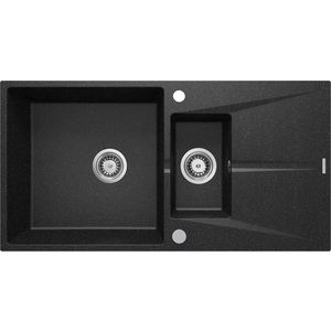 DEANTE DEANTE - Corio graphite Granitový drez, 1, 5-miska s odkvapkávačom ZRC_2513 vyobraziť