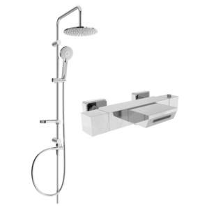 Sprchový set MEXEN CARL XIX chróm/biely vyobraziť