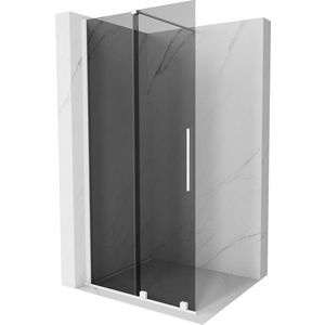 MEXEN/S - Velar Sprchová zástena posuvná Walk-in 75 x 200, grafit 8 mm, biela 871-075-000-43-20 vyobraziť
