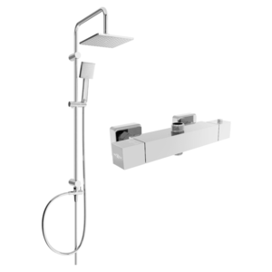Sprchový set MEXEN Tord - termostatická sprchová baterie Cube chrom II vyobraziť