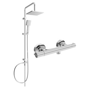 Sprchový set MEXEN Tord - termostatická sprchová baterie Slim chrom vyobraziť