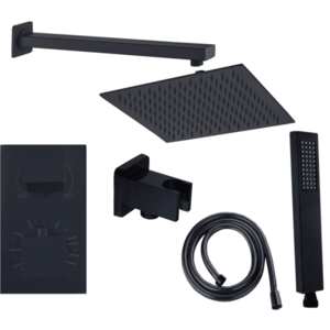 Sprchový set podomietkový Mexen CUBE 6v1 čierny vyobraziť