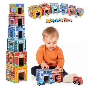 Stohovací věž BUILD vícebarevná vyobraziť