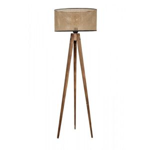 Stojaca lampa Tripod Ceviz 153 cm hnedá vyobraziť