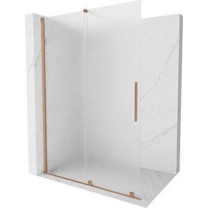 MEXEN/S - Velar Sprchová zástena posuvná Walk-in 160 x 200, dekor 8 mm, meď kartáčovaná 871-160-000-33-65 vyobraziť