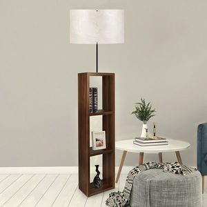 Stojacia lampa AYD 140 cm ecru-hnedá vyobraziť