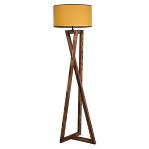 Stojacia lampa Macka 166 cm hnedá/žltá vyobraziť