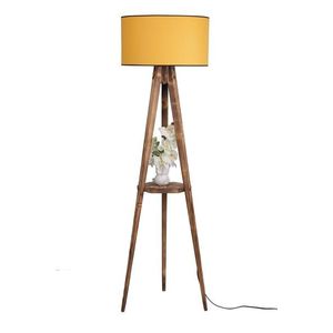 Stojacia lampa Sehbali IV 153 cm hnedá/žltá vyobraziť
