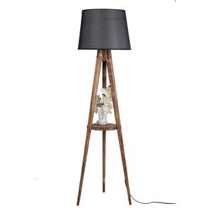 Stojacia lampa Sehbali V 160 cm hnedá/čierna vyobraziť