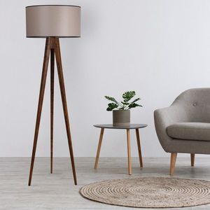 Stojacia lampa Tripod Ceviz 153 cm orechová vyobraziť
