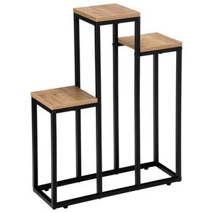 Stojan na květiny Agras světle hnědý/černý vyobraziť