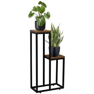 Stojan na květiny Hazel hnědý/černý vyobraziť