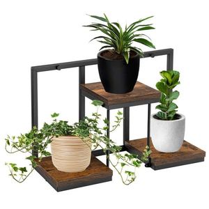 Stojan na květiny JOSE RUSTIC černý/dub vyobraziť