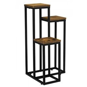 Stojan na květiny Munir černý/dub vyobraziť