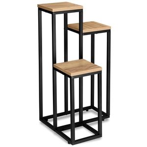 Stojan na květiny Munir černý/dub craft vyobraziť