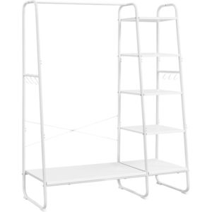 Stojan na oblečení s botníkem Vasagle Greya bílý II vyobraziť