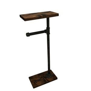 Stojan na toaletný papier Boru orech/čierny vyobraziť