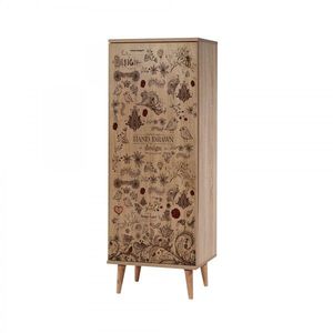 Stojan na topánky Filinta Birds 50x135 cm dub sonoma vyobraziť