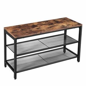 Stojan na topánky s lavicou Houseland Riko hnedý/čierny vyobraziť