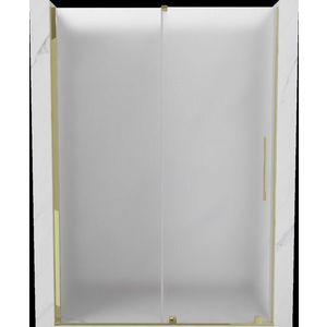 MEXEN/S - Velár posuvné sprchové dvere 130, dekor, zlatá 871-130-000-31-50 vyobraziť