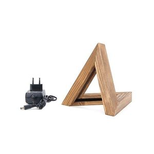 Stolná LED lampa Triangel hnedá vyobraziť