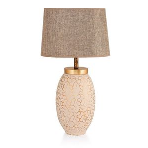 Stolní lampa Fary krémová/zlatá vyobraziť