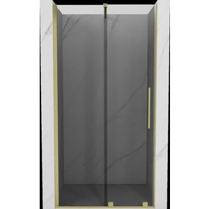 MEXEN/S - Velár posuvné sprchové dvere 100, grafit, zlatá kartáčovaná 871-100-000-41-55 vyobraziť
