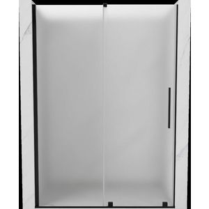 MEXEN/S - Velár posuvné sprchové dvere 160, dekor, čierna 871-160-000-31-70 vyobraziť