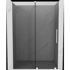 MEXEN/S - Velár posuvné sprchové dvere 160, grafit, biela 871-160-000-41-20 vyobraziť