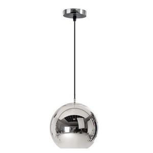Stropné svietidlo 20 cm LE-03-1 - chróm/sklo vyobraziť