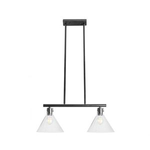 Stropné svietidlo APP317-2CP čierne/priehľadné vyobraziť