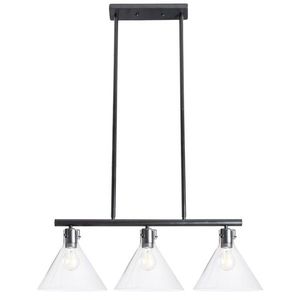 Stropné svietidlo APP318-3CP čierne/priehľadné vyobraziť