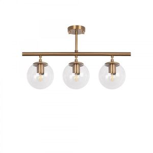 Stropné svietidlo Atmaca IV mosadz/číre vyobraziť