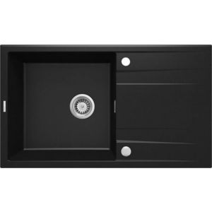 DEANTE DEANTE - Eridan čierna - Granitový drez s odkvapkávačom ZQE_N113 vyobraziť