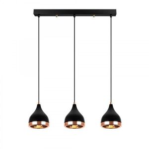 Stropné svietidlo Yildo X čierno-medené vyobraziť