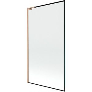 MEXEN/S - Next L vaňová zástena FIX 100 x 150, čierna vzor, meď kartáčovaná 895-100-000-03-70-65 vyobraziť