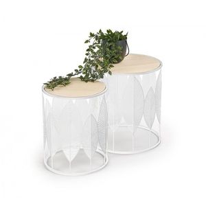 Súprava 2 odkladacích stolíkov Kyma biela vyobraziť