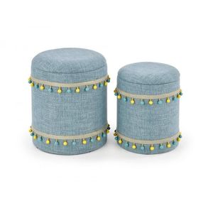 Súprava dvoch taburetov Granno svetlomodrá vyobraziť