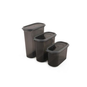 Súprava kuchynských dóz Markos 18 kusov sivá vyobraziť