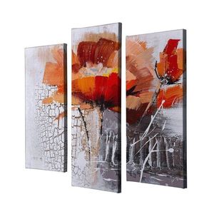 Súprava obrazov KISTNA 3 ks oranžová vyobraziť