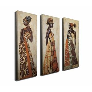 Súprava obrazov Lusaka 3 ks hnedá vyobraziť