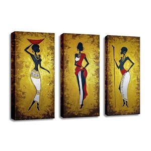 Súprava obrazov SAHARA 3 ks žltá vyobraziť