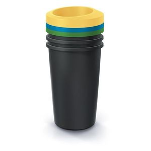 Súprava odpadkových košov COMPACTO II 3x45 L čierna vyobraziť