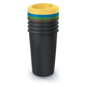 Súprava odpadkových košov COMPACTO II 4x45 L čierna vyobraziť